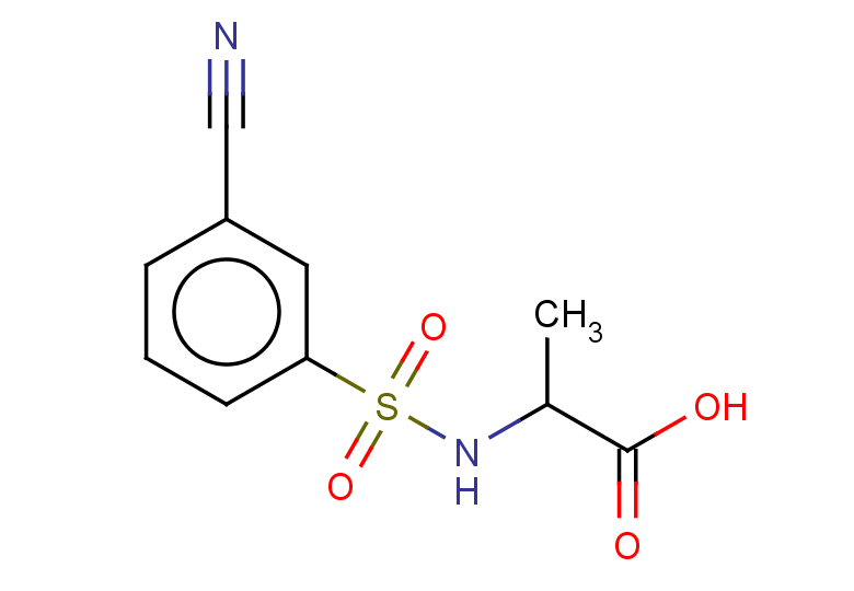 2-(3-cyanobenzenesulfonamido)propanoic acid