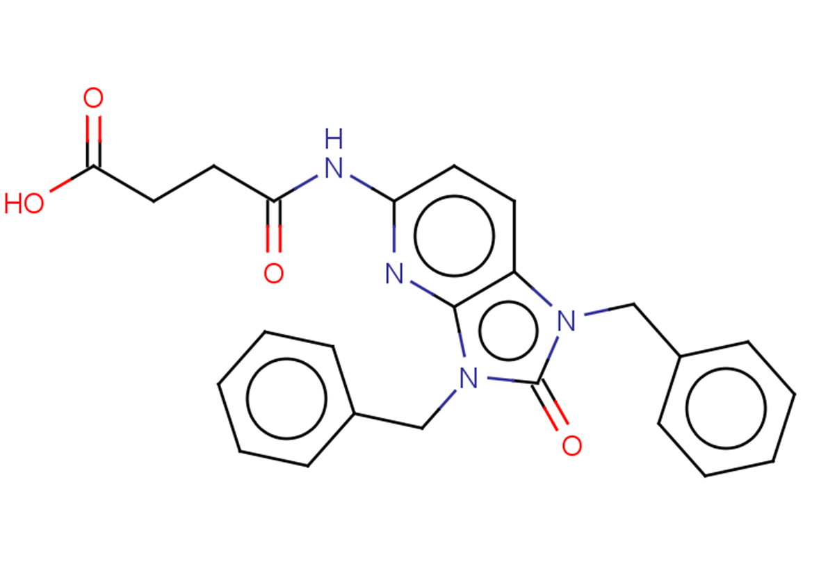 3-({1,3-dibenzyl-2-oxo-1H,2H,3H-imidazo[4,5-b]pyridin-5-yl}carbamoyl)propanoic acid