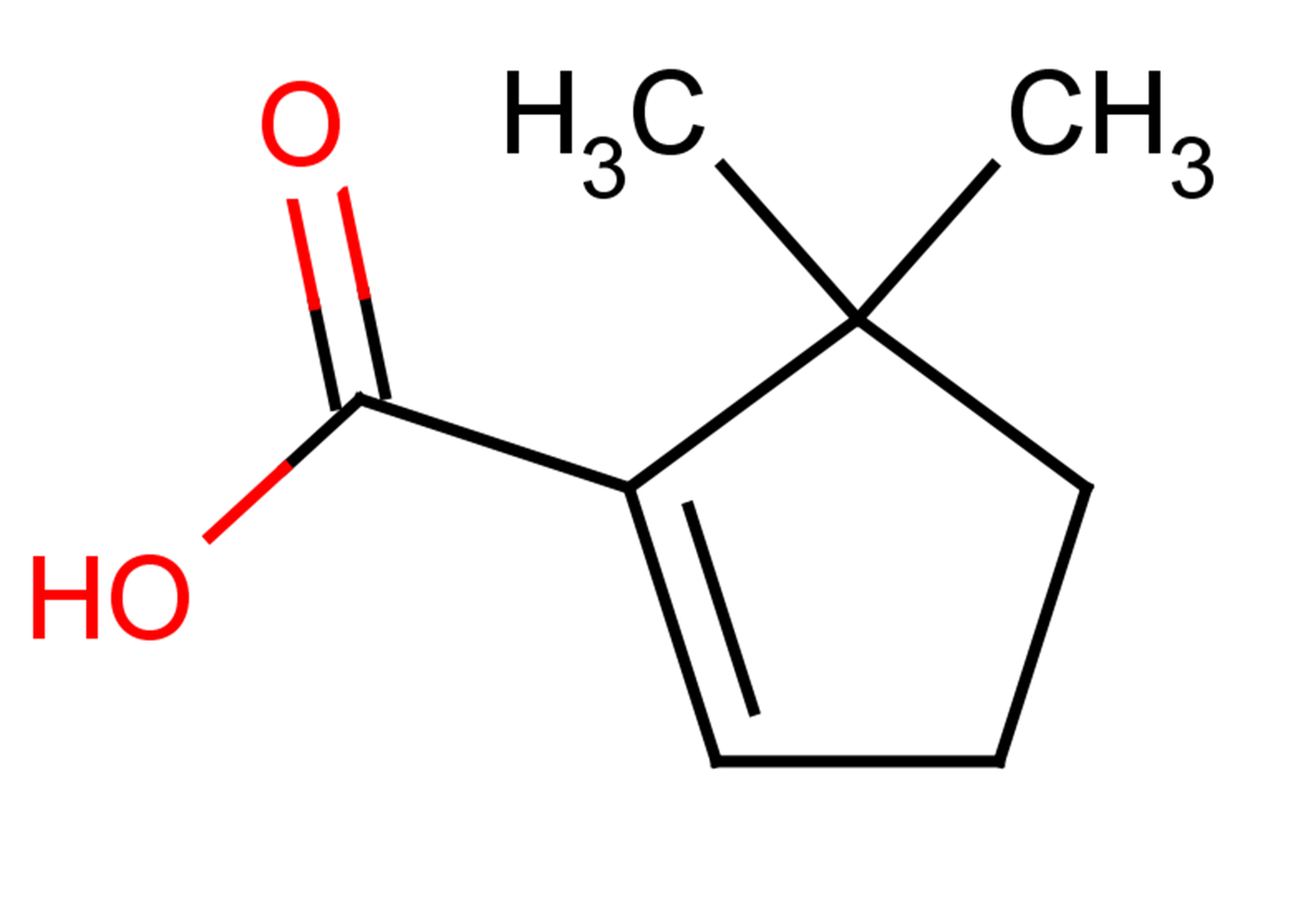 5,5-dimethylcyclopent-1-ene-1-carboxylic acid