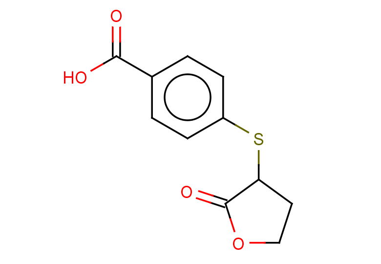 4-[(2-oxooxolan-3-yl)sulfanyl]benzoic acid