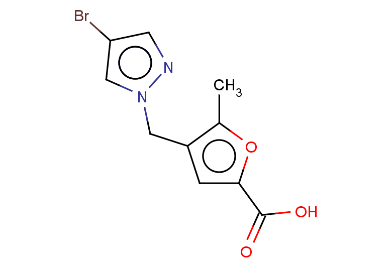 4-[(4-bromo-1H-pyrazol-1-yl)methyl]-5-methylfuran-2-carboxylic acid