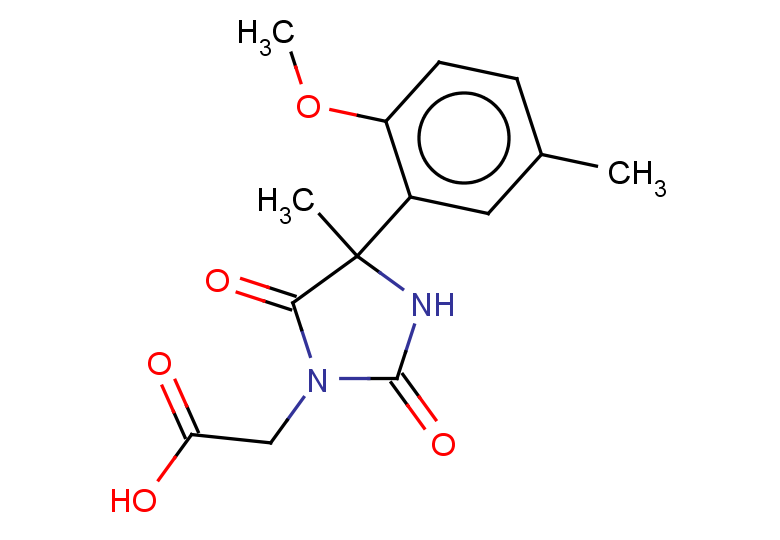 2-[4-(2-methoxy-5-methylphenyl)-4-methyl-2,5-dioxoimidazolidin-1-yl]acetic acid