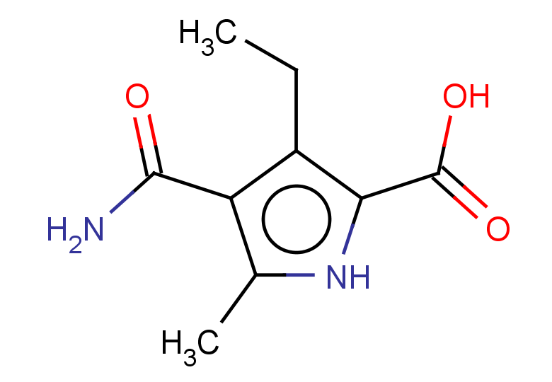 4-carbamoyl-3-ethyl-5-methyl-1H-pyrrole-2-carboxylic acid