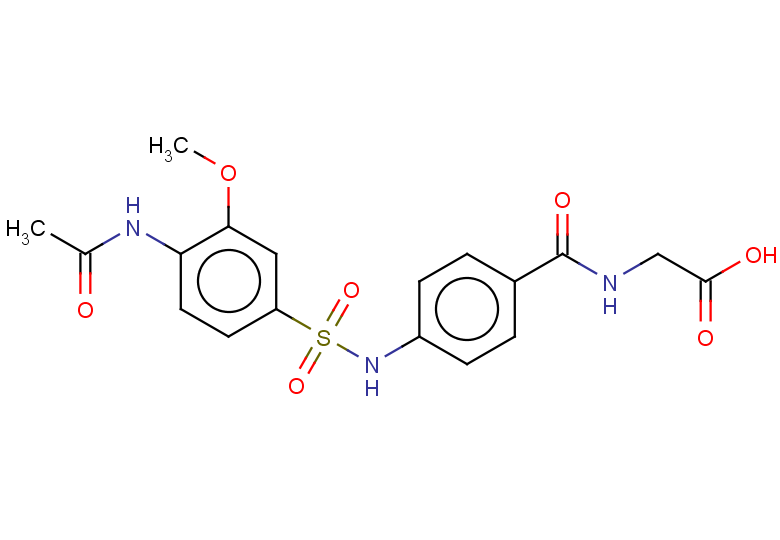 2-{[4-(4-acetamido-3-methoxybenzenesulfonamido)phenyl]formamido}acetic acid