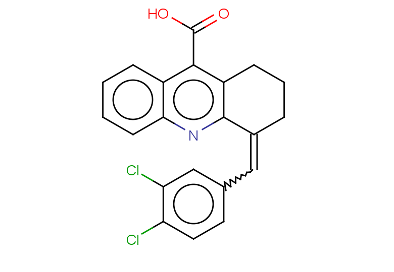 4-[(3,4-dichlorophenyl)methylidene]-1,2,3,4-tetrahydroacridine-9-carboxylic acid