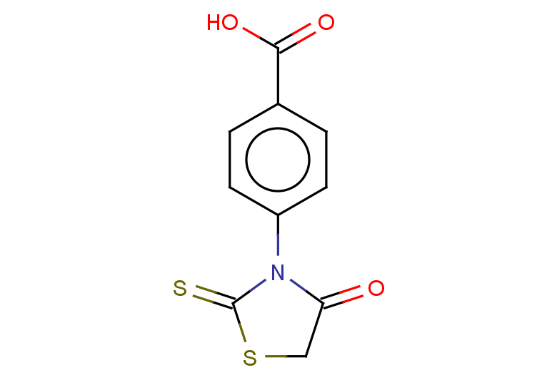 4-(4-oxo-2-sulfanylidene-1,3-thiazolidin-3-yl)benzoic acid
