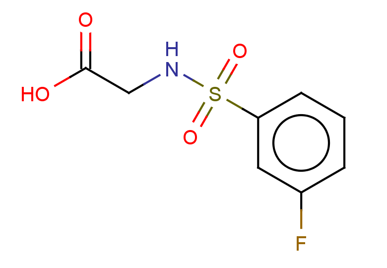 2-(3-fluorobenzenesulfonamido)acetic acid