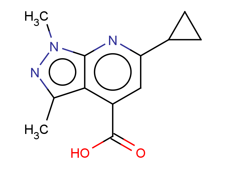 6-cyclopropyl-1,3-dimethyl-1H-pyrazolo[3,4-b]pyridine-4-carboxylic acid