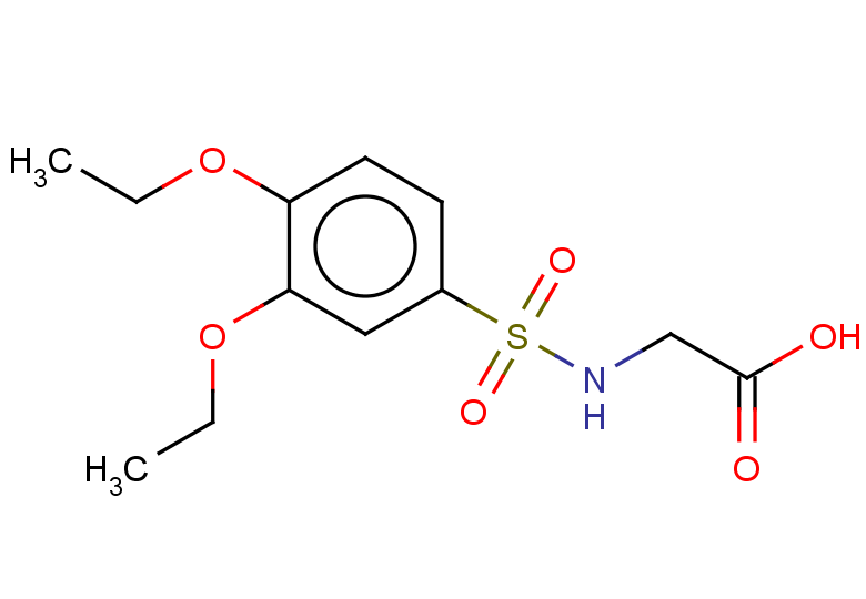 2-(3,4-diethoxybenzenesulfonamido)acetic acid