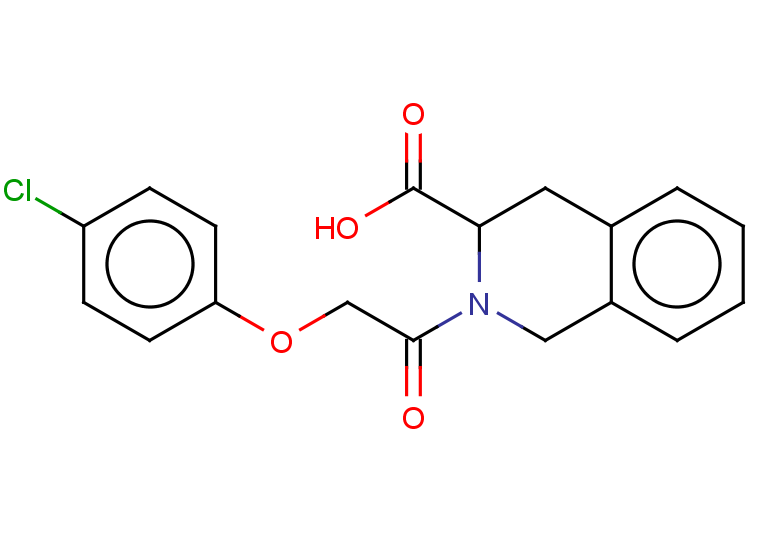 2-[2-(4-chlorophenoxy)acetyl]-1,2,3,4-tetrahydroisoquinoline-3-carboxylic acid
