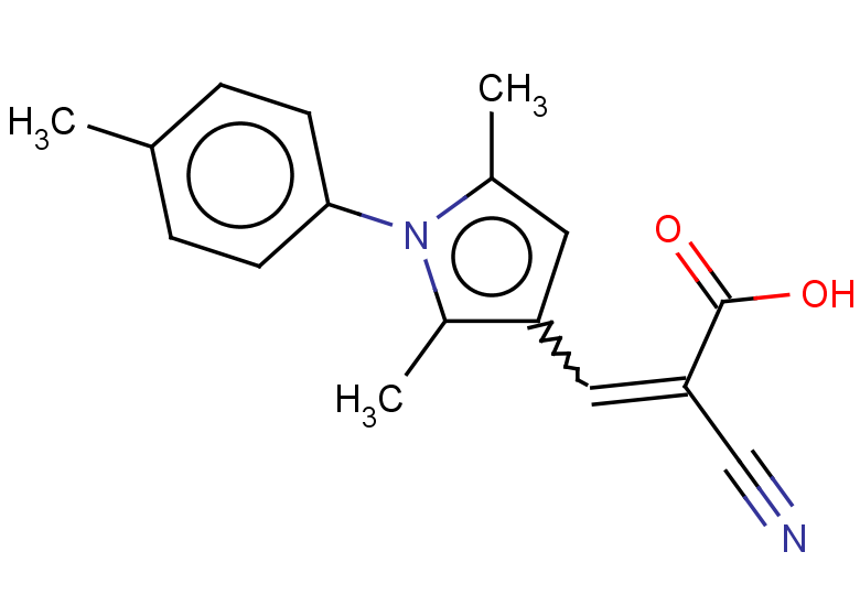 2-cyano-3-[2,5-dimethyl-1-(4-methylphenyl)-1H-pyrrol-3-yl]prop-2-enoic acid