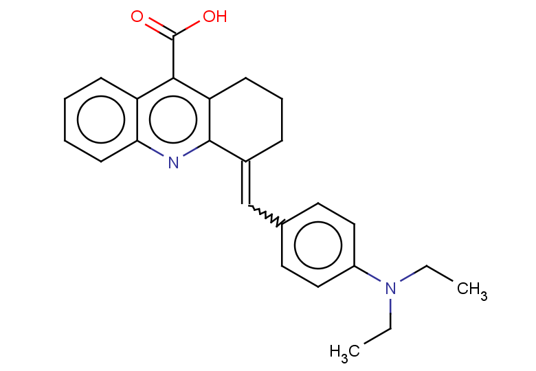 4-{[4-(diethylamino)phenyl]methylidene}-1,2,3,4-tetrahydroacridine-9-carboxylic acid