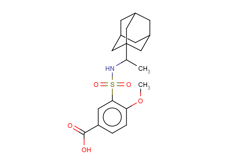 3-{[1-(adamantan-1-yl)ethyl]sulfamoyl}-4-methoxybenzoic acid