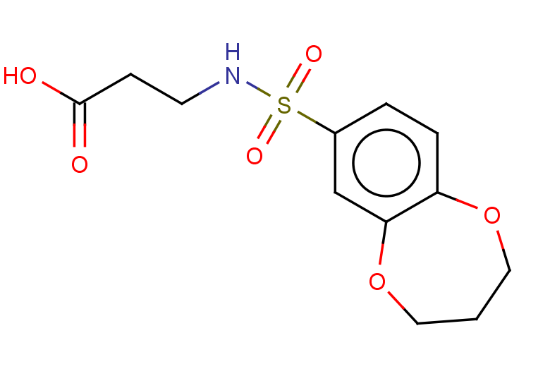 3-(3,4-dihydro-2H-1,5-benzodioxepine-7-sulfonamido)propanoic acid