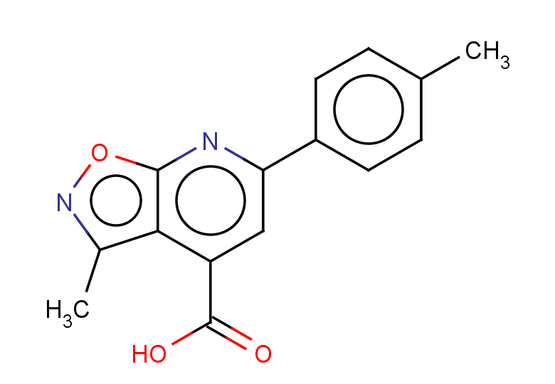3-methyl-6-(4-methylphenyl)-[1,2]oxazolo[5,4-b]pyridine-4-carboxylic acid