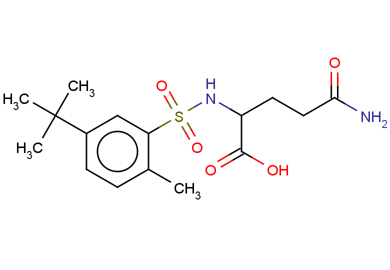 2-(5-tert-butyl-2-methylbenzenesulfonamido)-4-carbamoylbutanoic acid