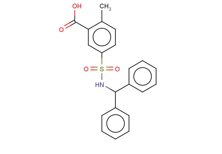 5-[(diphenylmethyl)sulfamoyl]-2-methylbenzoic acid