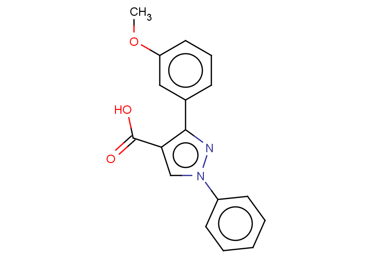 3-(3-methoxyphenyl)-1-phenyl-1H-pyrazole-4-carboxylic acid