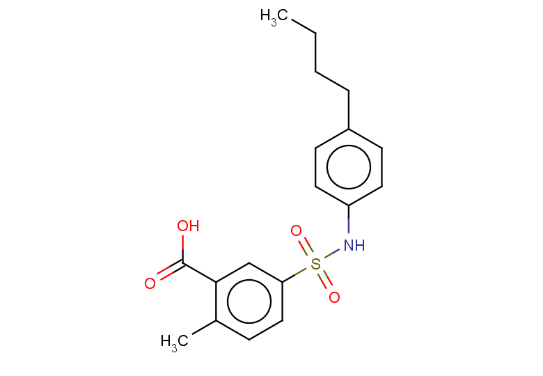 5-[(4-butylphenyl)sulfamoyl]-2-methylbenzoic acid