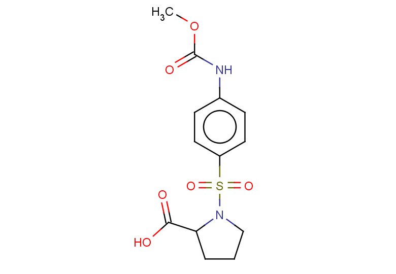 1-{4-[(methoxycarbonyl)amino]benzenesulfonyl}pyrrolidine-2-carboxylic acid
