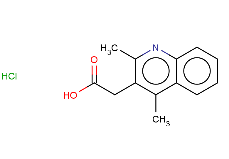 2-(2,4-dimethylquinolin-3-yl)acetic acid hydrochloride