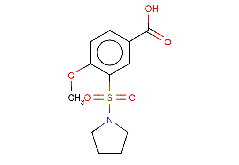 4-methoxy-3-(pyrrolidine-1-sulfonyl)benzoic acid