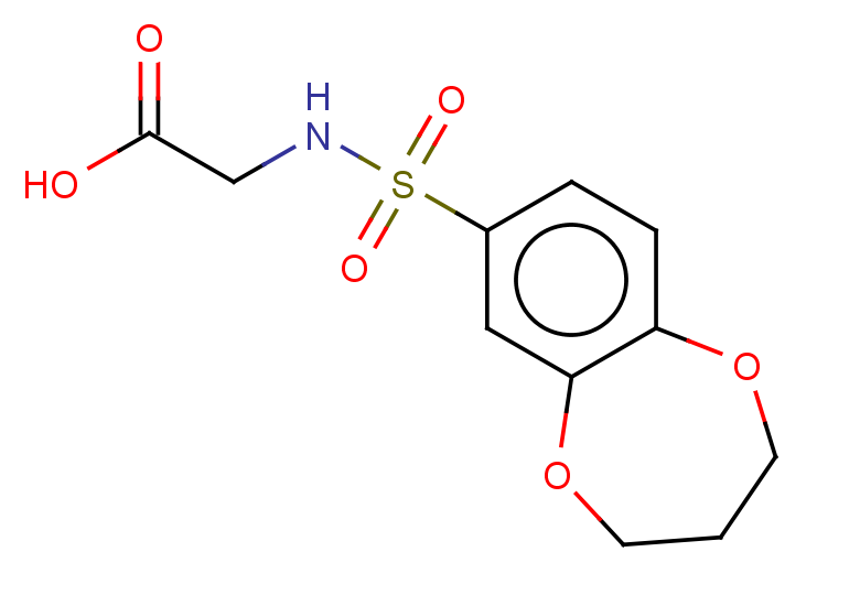 2-(3,4-dihydro-2H-1,5-benzodioxepine-7-sulfonamido)acetic acid