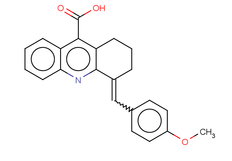 4-[(4-methoxyphenyl)methylidene]-1,2,3,4-tetrahydroacridine-9-carboxylic acid