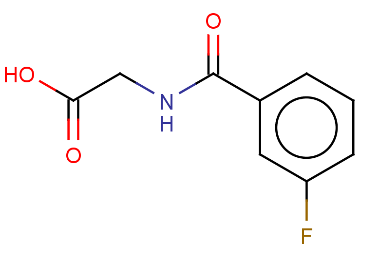 2-[(3-fluorophenyl)formamido]acetic acid