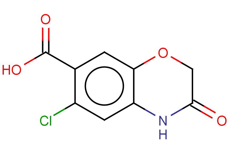 6-chloro-3-oxo-3,4-dihydro-2H-1,4-benzoxazine-7-carboxylic acid