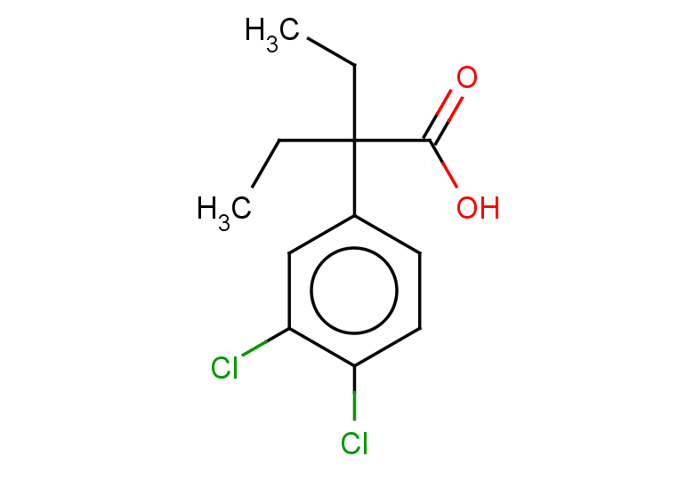 2-(3,4-dichlorophenyl)-2-ethylbutanoic acid