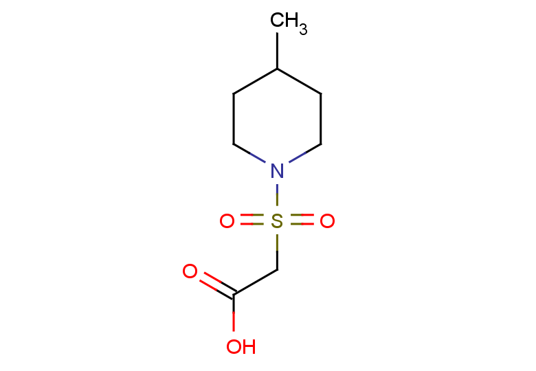 2-[(4-methylpiperidin-1-yl)sulfonyl]acetic acid