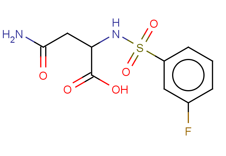 3-carbamoyl-2-(3-fluorobenzenesulfonamido)propanoic acid