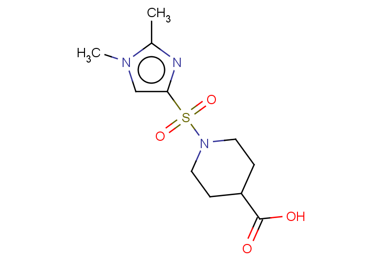 1-[(1,2-dimethyl-1H-imidazol-4-yl)sulfonyl]piperidine-4-carboxylic acid