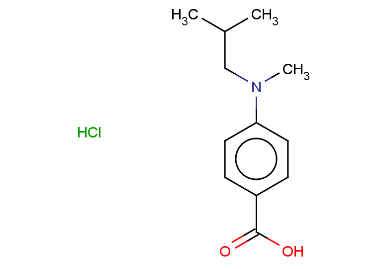 4-[methyl(2-methylpropyl)amino]benzoic acid hydrochloride