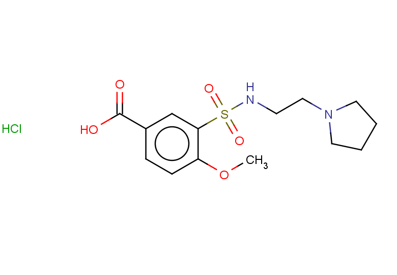 4-methoxy-3-{[2-(pyrrolidin-1-yl)ethyl]sulfamoyl}benzoic acid hydrochloride