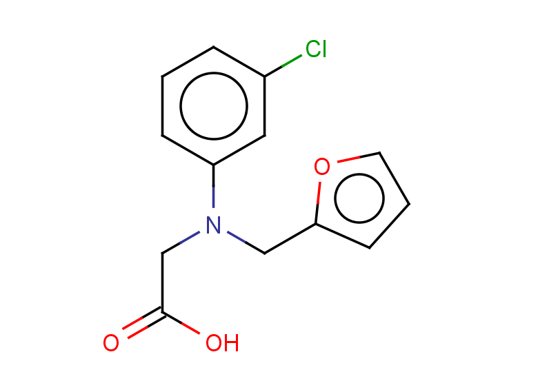 2-[(3-chlorophenyl)(furan-2-ylmethyl)amino]acetic acid