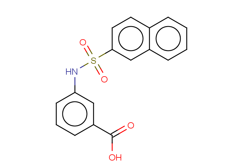 3-(naphthalene-2-sulfonamido)benzoic acid