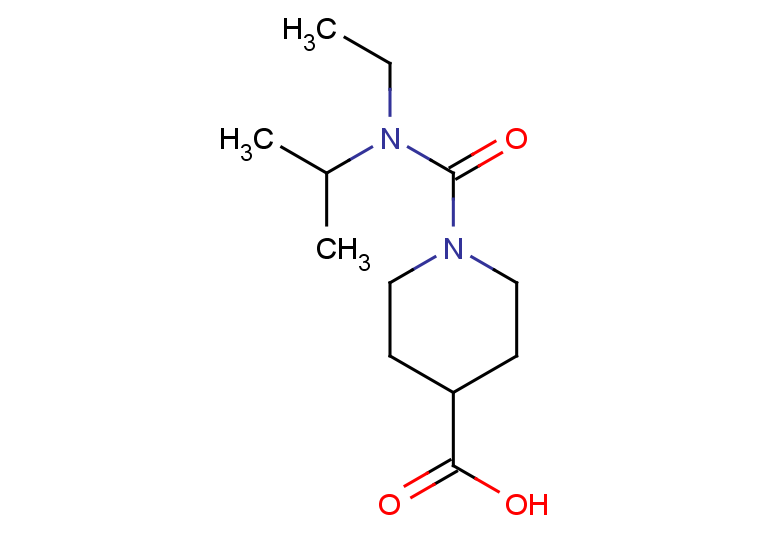 1-[ethyl(propan-2-yl)carbamoyl]piperidine-4-carboxylic acid