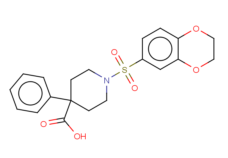 1-(2,3-dihydro-1,4-benzodioxine-6-sulfonyl)-4-phenylpiperidine-4-carboxylic acid