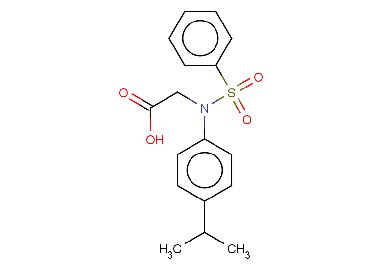 2-{N-[4-(propan-2-yl)phenyl]benzenesulfonamido}acetic acid