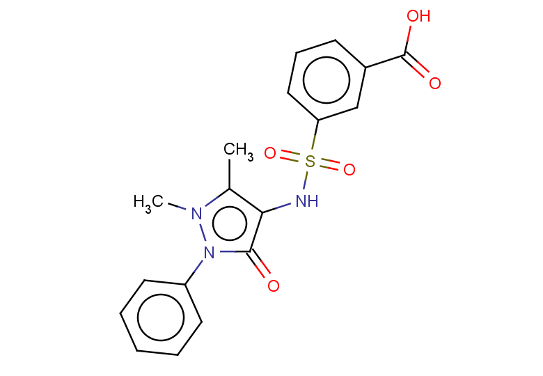 3-[(1,5-dimethyl-3-oxo-2-phenyl-2,3-dihydro-1H-pyrazol-4-yl)sulfamoyl]benzoic acid