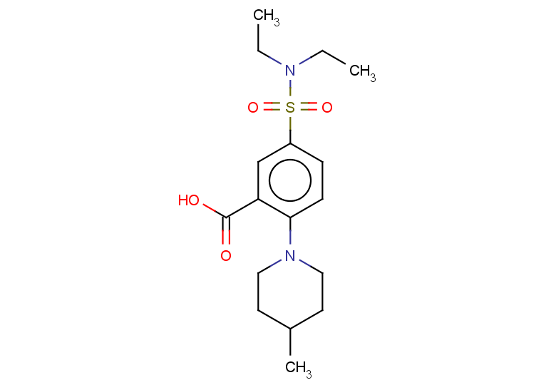 5-(diethylsulfamoyl)-2-(4-methylpiperidin-1-yl)benzoic acid