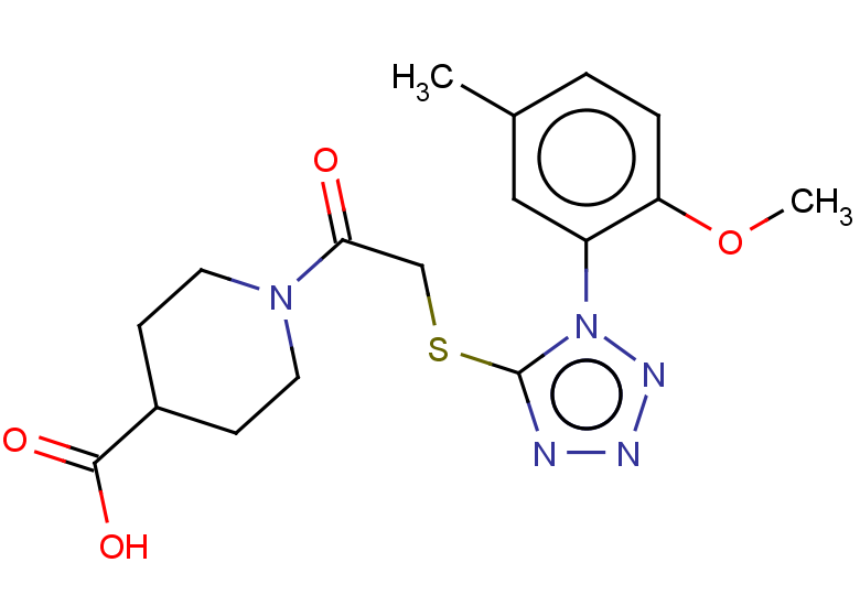 1-(2-{[1-(2-methoxy-5-methylphenyl)-1H-1,2,3,4-tetrazol-5-yl]sulfanyl}acetyl)piperidine-4-carboxylic acid