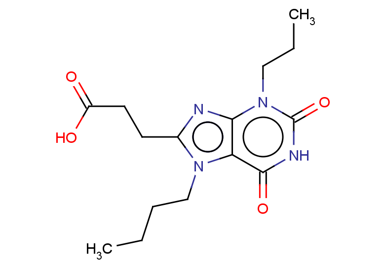 3-(7-butyl-2,6-dioxo-3-propyl-2,3,6,7-tetrahydro-1H-purin-8-yl)propanoic acid