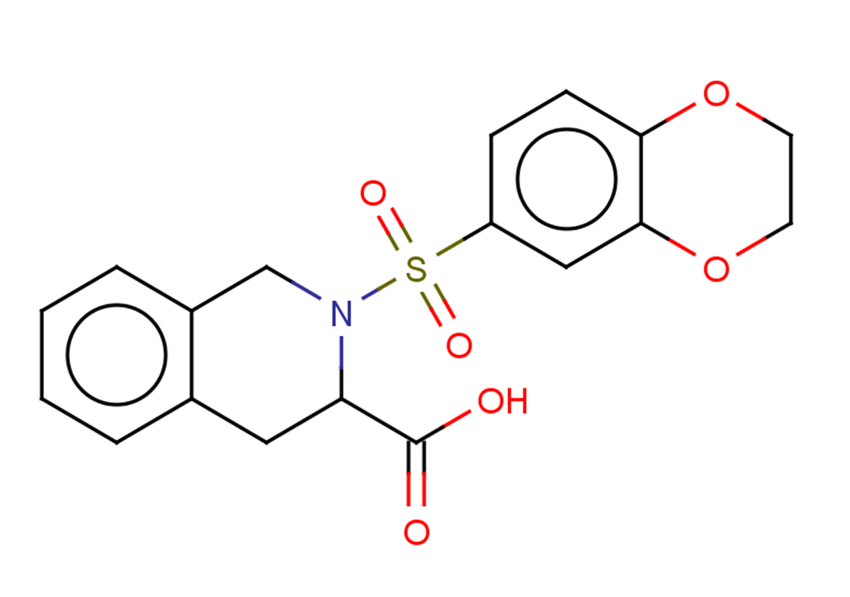 2-(2,3-dihydro-1,4-benzodioxine-6-sulfonyl)-1,2,3,4-tetrahydroisoquinoline-3-carboxylic acid
