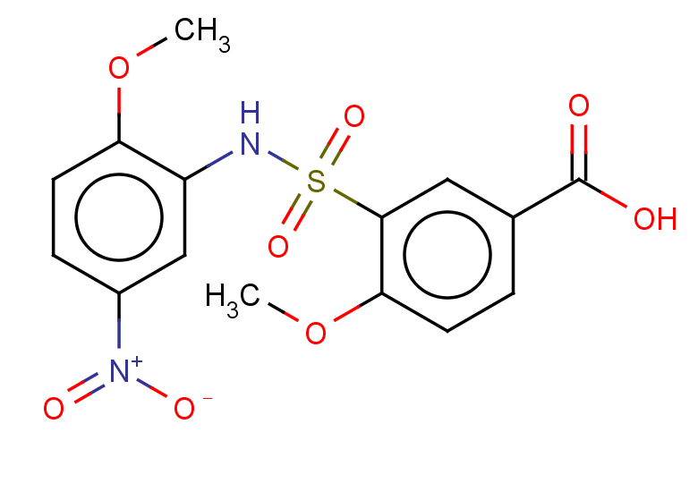 4-methoxy-3-[(2-methoxy-5-nitrophenyl)sulfamoyl]benzoic acid