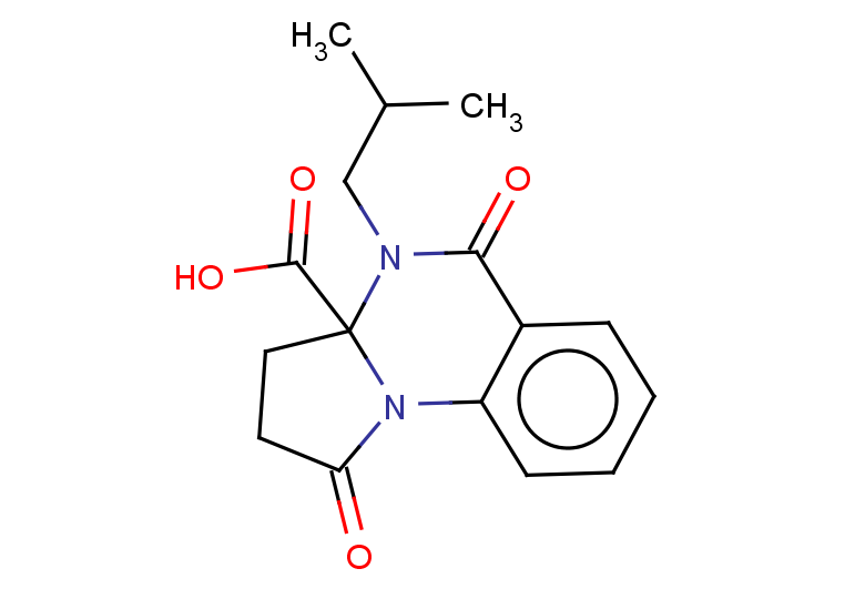 4-(2-methylpropyl)-1,5-dioxo-1H,2H,3H,3aH,4H,5H-pyrrolo[1,2-a]quinazoline-3a-carboxylic acid