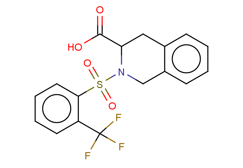 2-[2-(trifluoromethyl)benzenesulfonyl]-1,2,3,4-tetrahydroisoquinoline-3-carboxylic acid