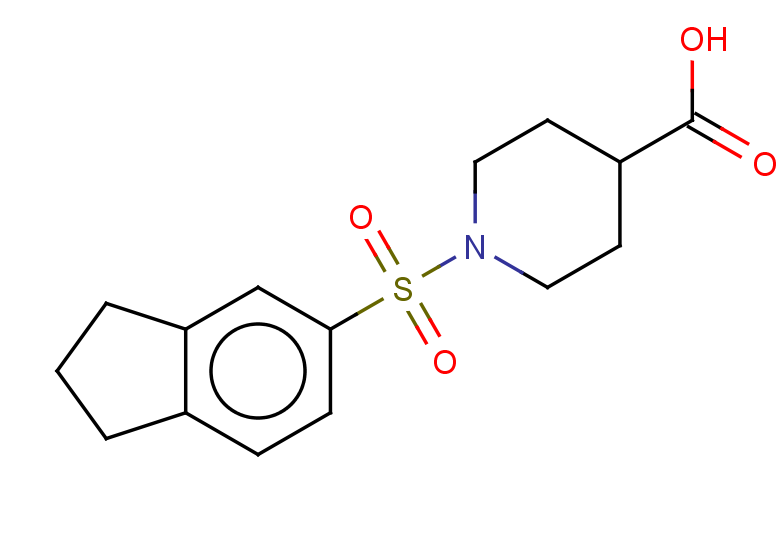 1-(2,3-dihydro-1H-indene-5-sulfonyl)piperidine-4-carboxylic acid